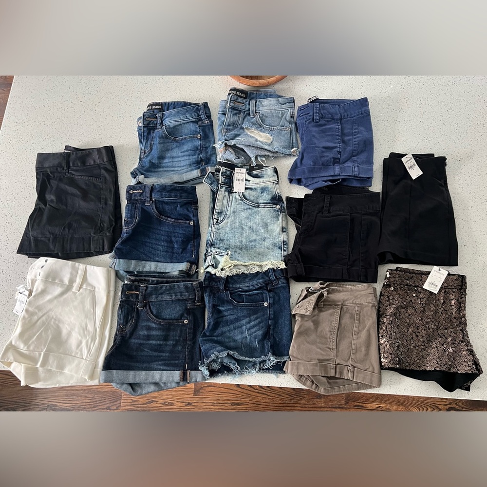 Express Size 00 Women’s shorts $30 each